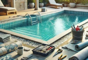 Reforma de piscina em Catanduva – Vinil, Azulejo e Borda Infinita